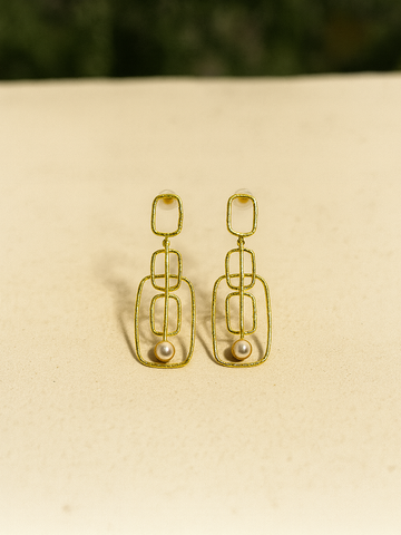 Geometric Drop Earring