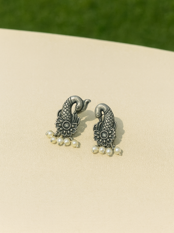 Oxidised Earring