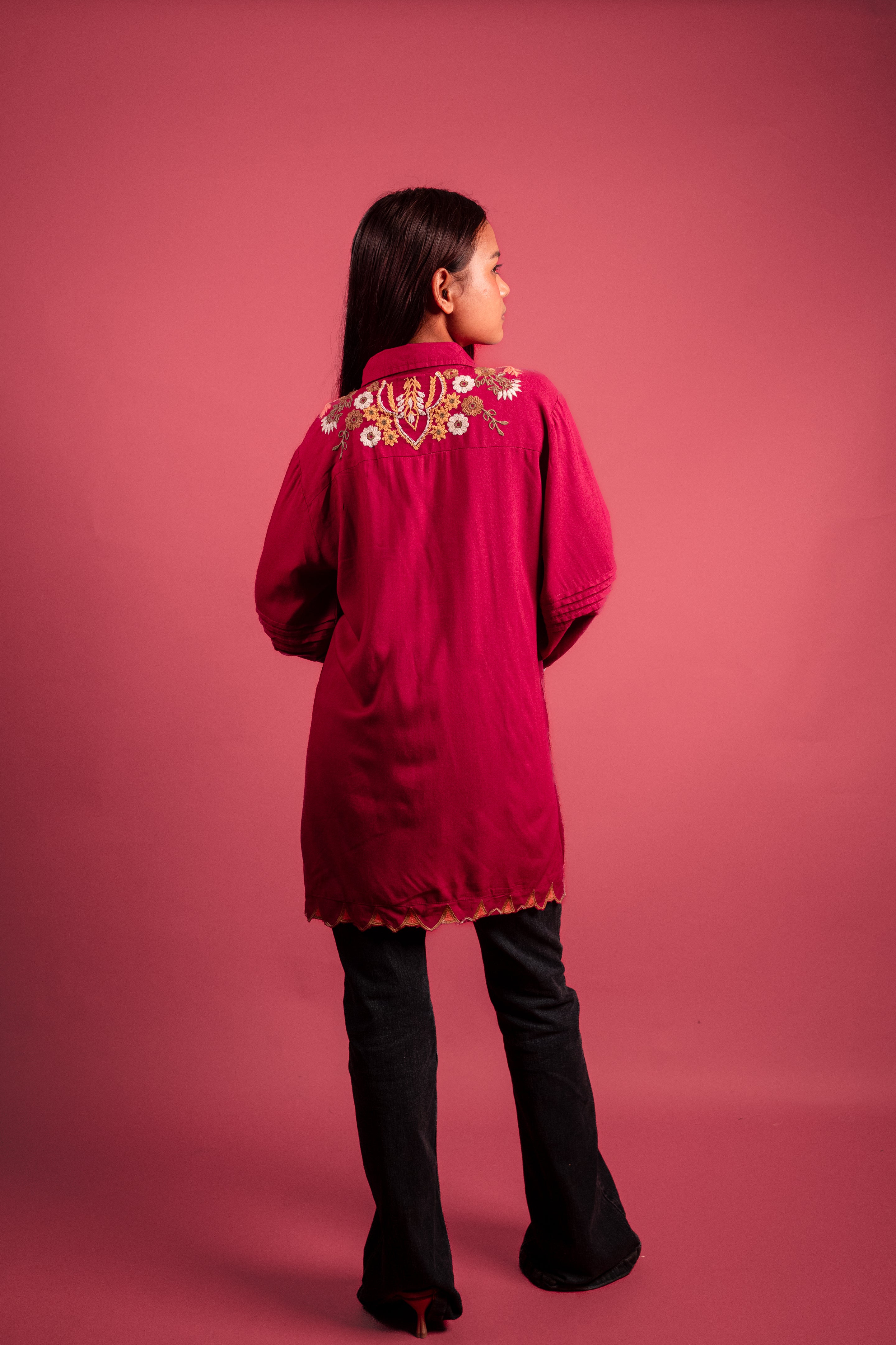 Viscose Wine Tunic