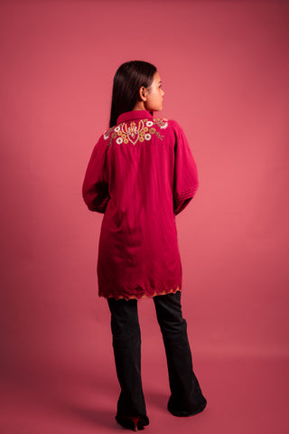Viscose Wine Tunic