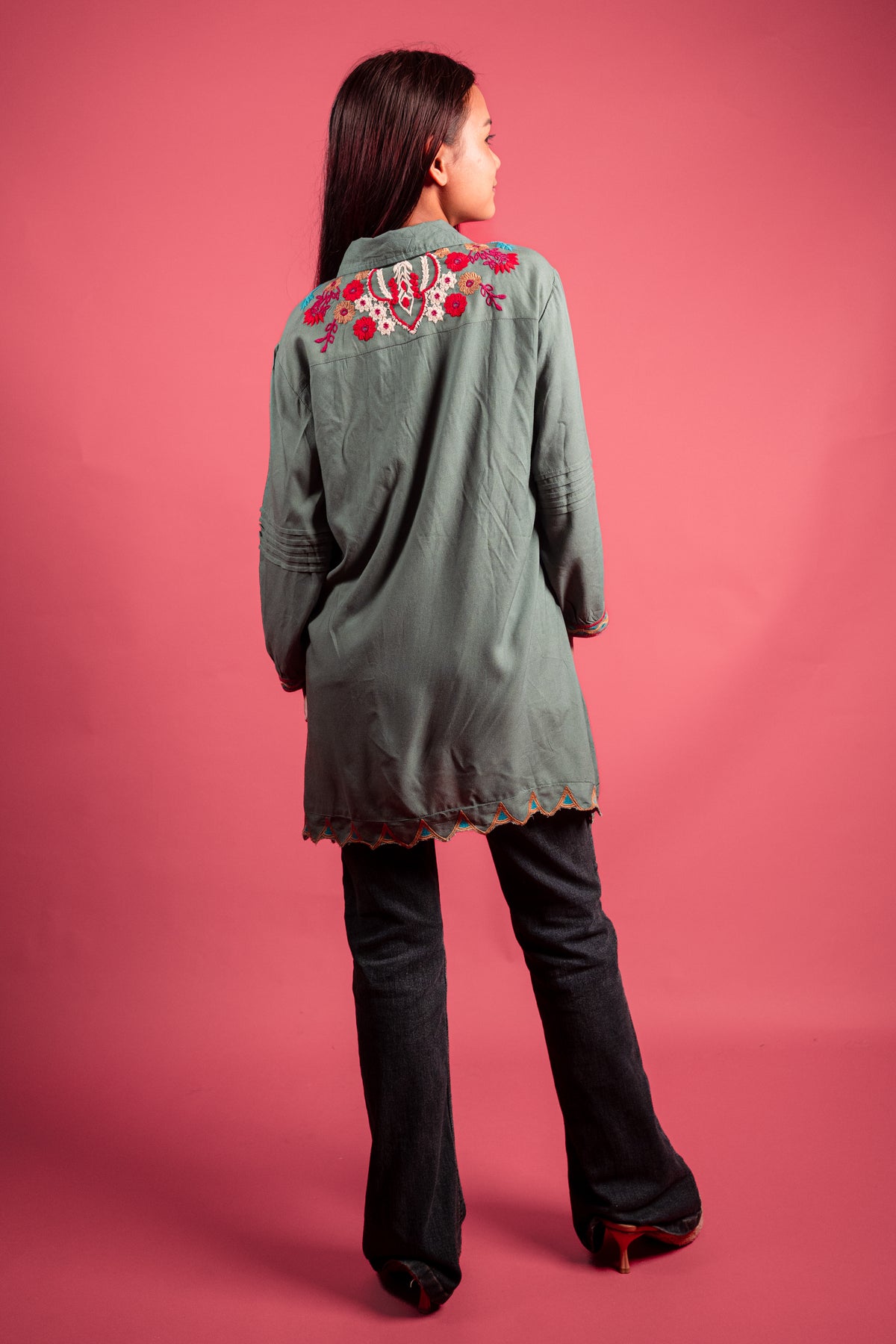 Viscose Green Tunic