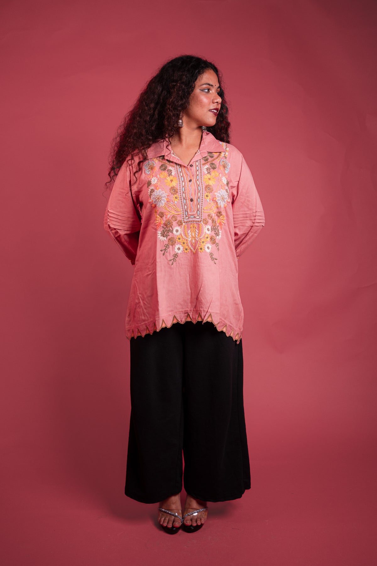 Viscose Coral Tunic