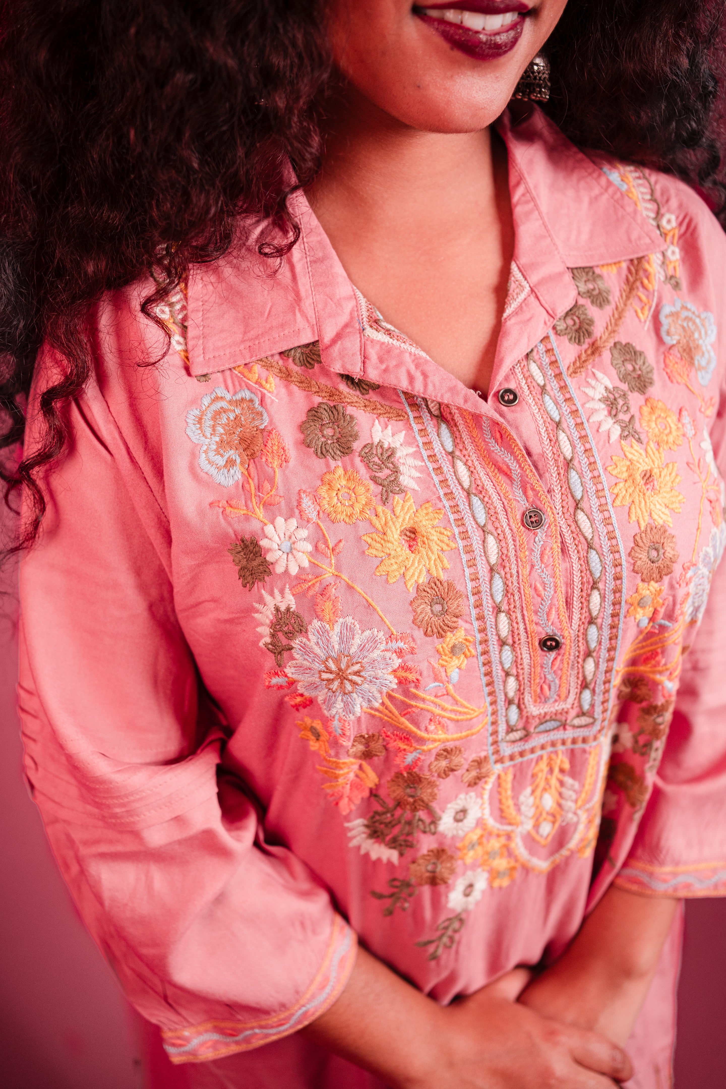 Viscose Coral Tunic