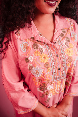 Viscose Coral Tunic