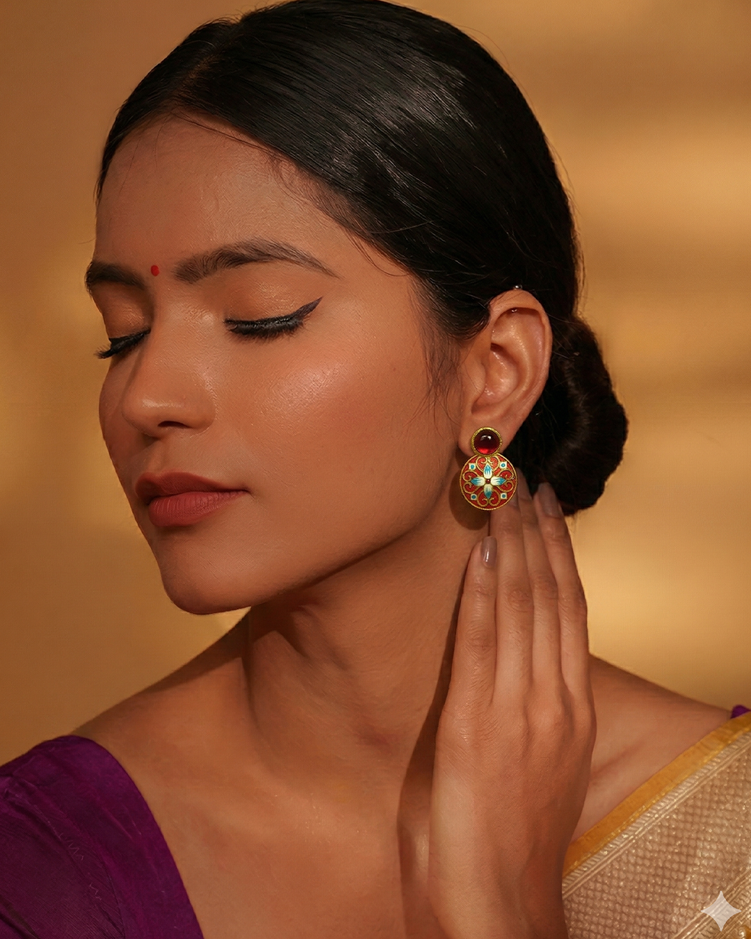 Hand Painted Earring