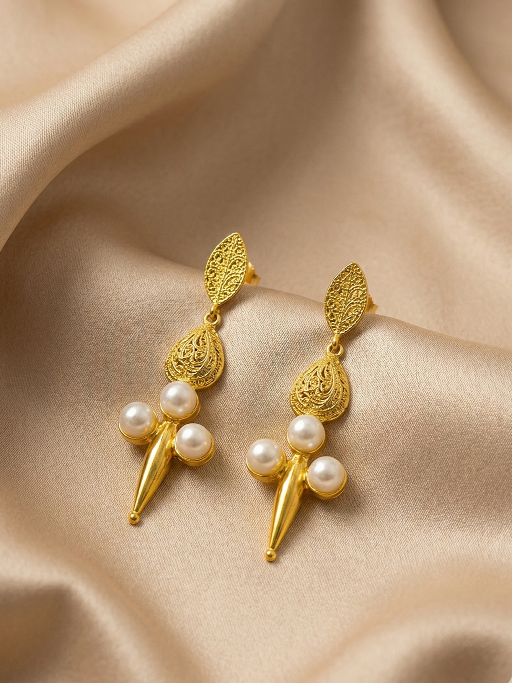Golden Drop Earring