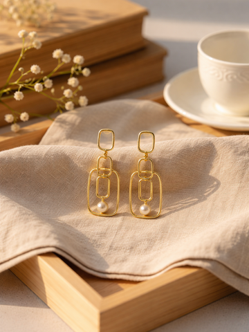 Geometric Drop Earring