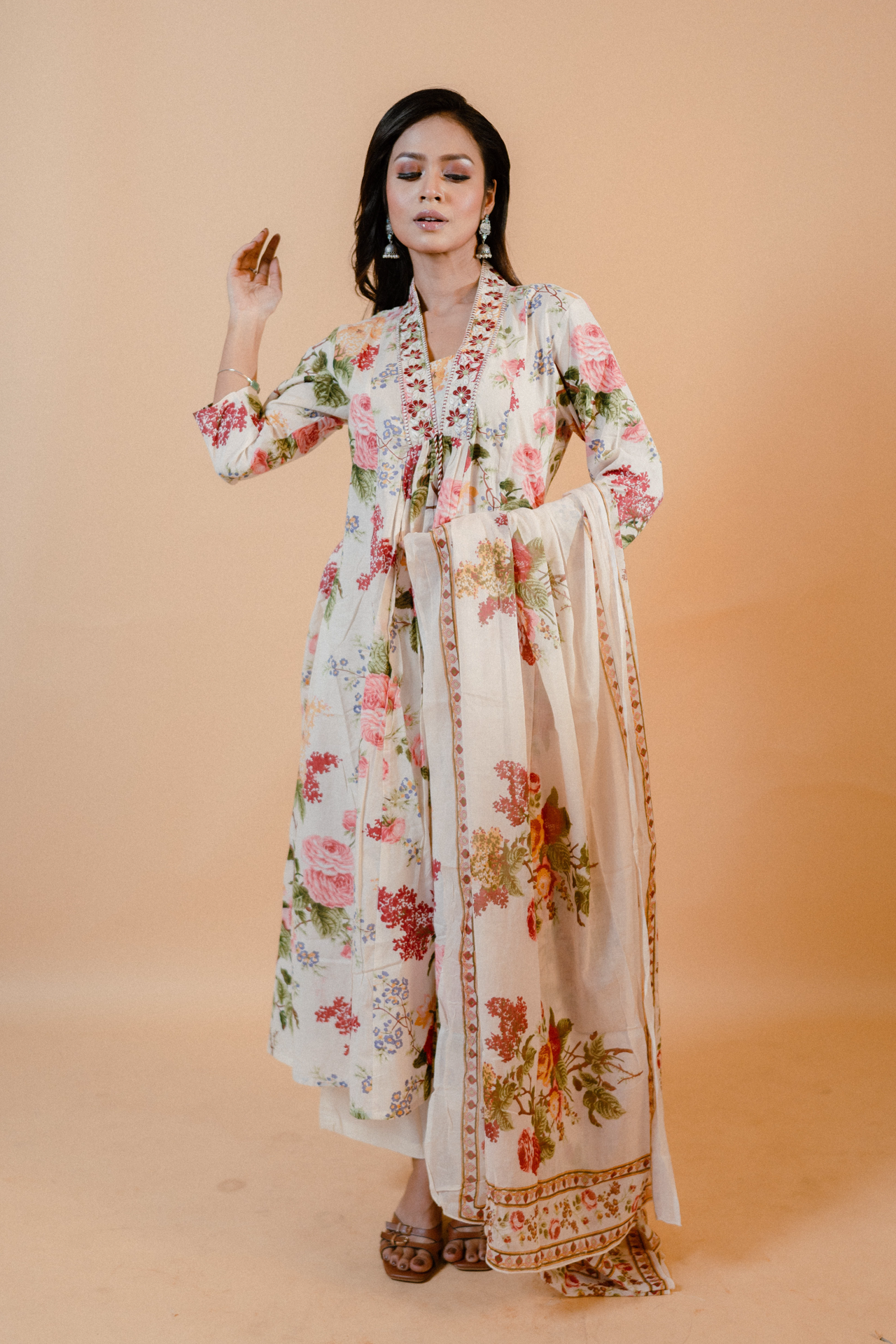 Cotton Printed Anarkali Salwar Suit