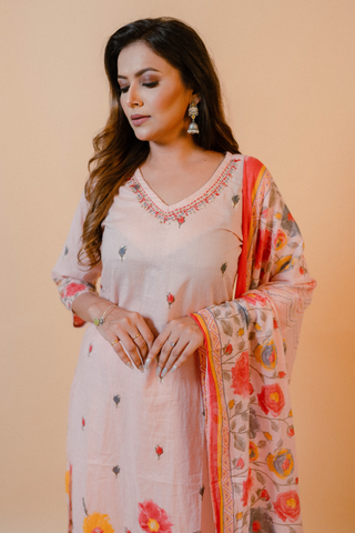 Straight Kurta Set with Dupatta