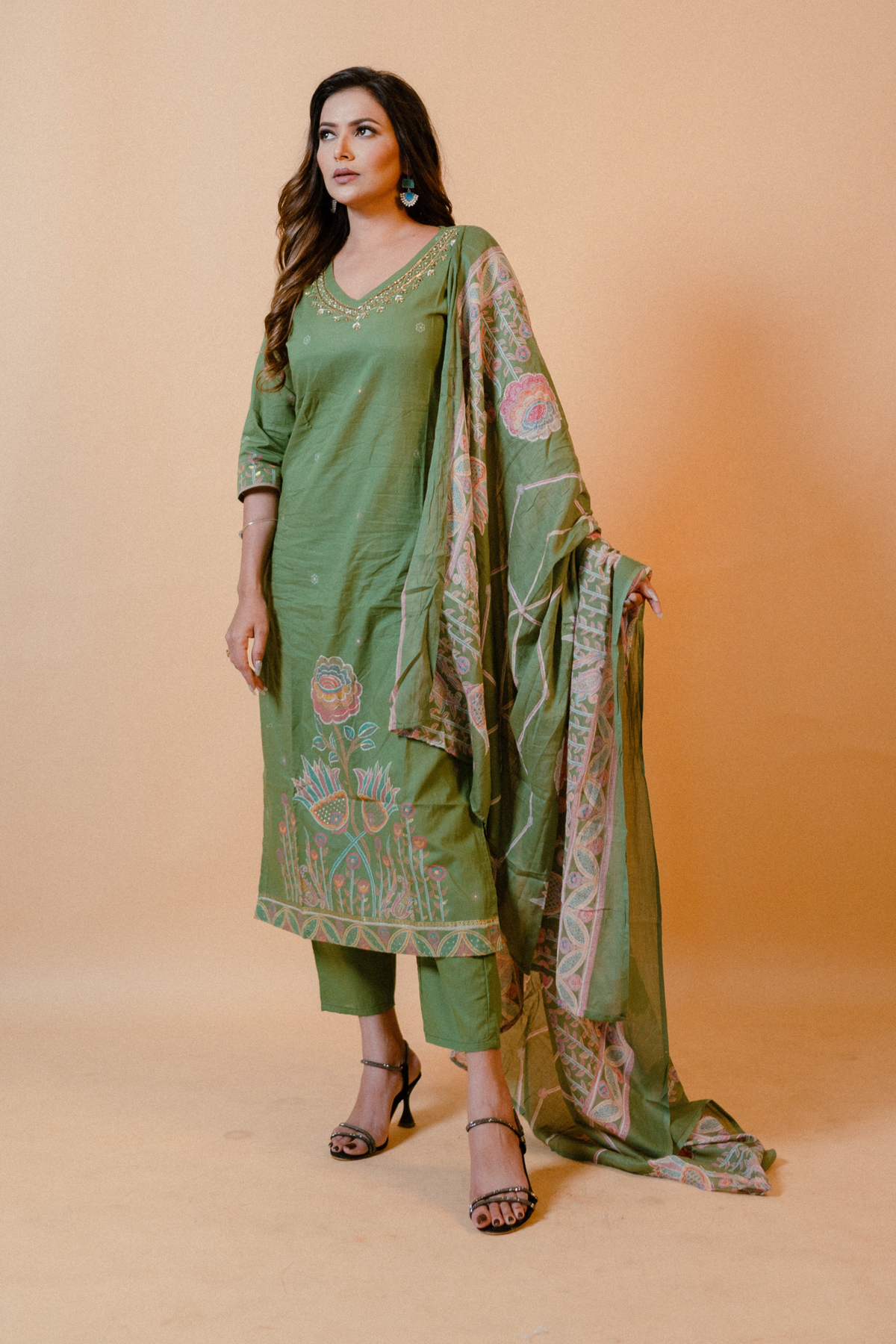 Straight Kurta Set with Dupatta