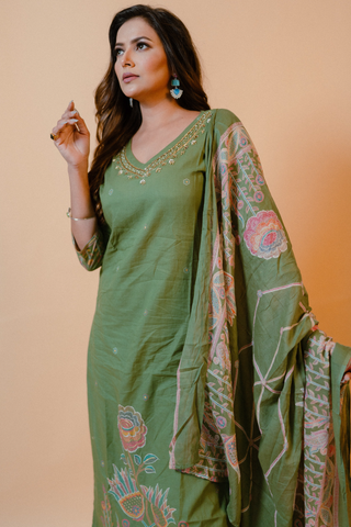 Straight Kurta Set with Dupatta