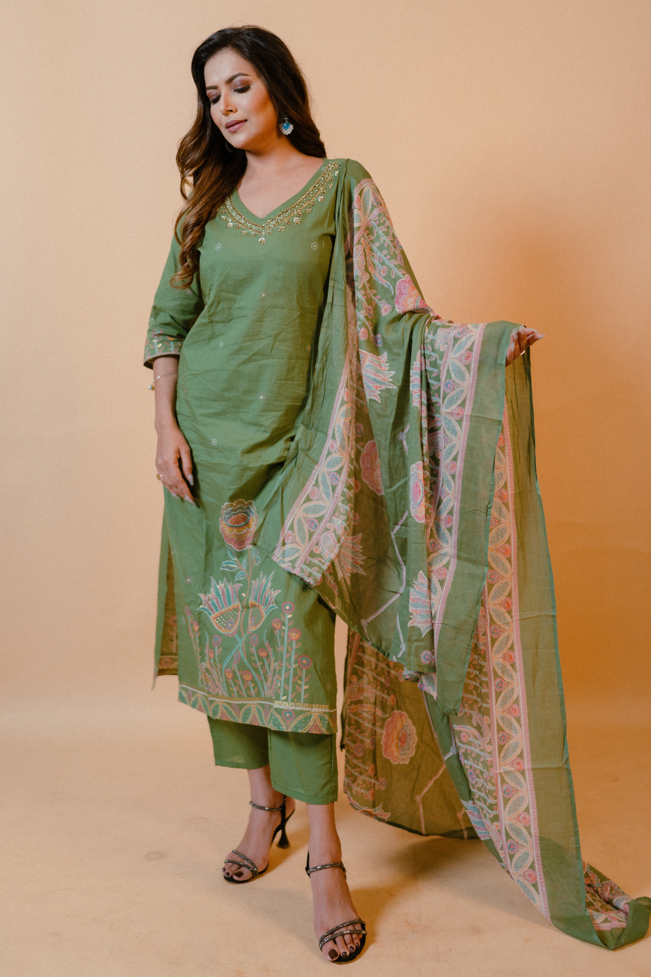 Straight Kurta Set with Dupatta