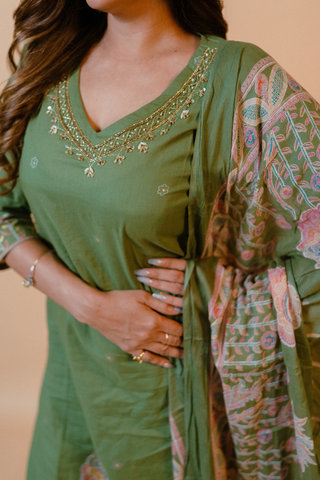 Straight Kurta Set with Dupatta