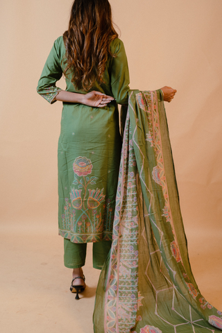 Straight Kurta Set with Dupatta