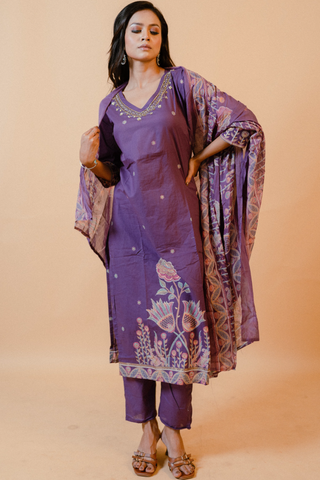 Straight Kurta Set with Dupatta