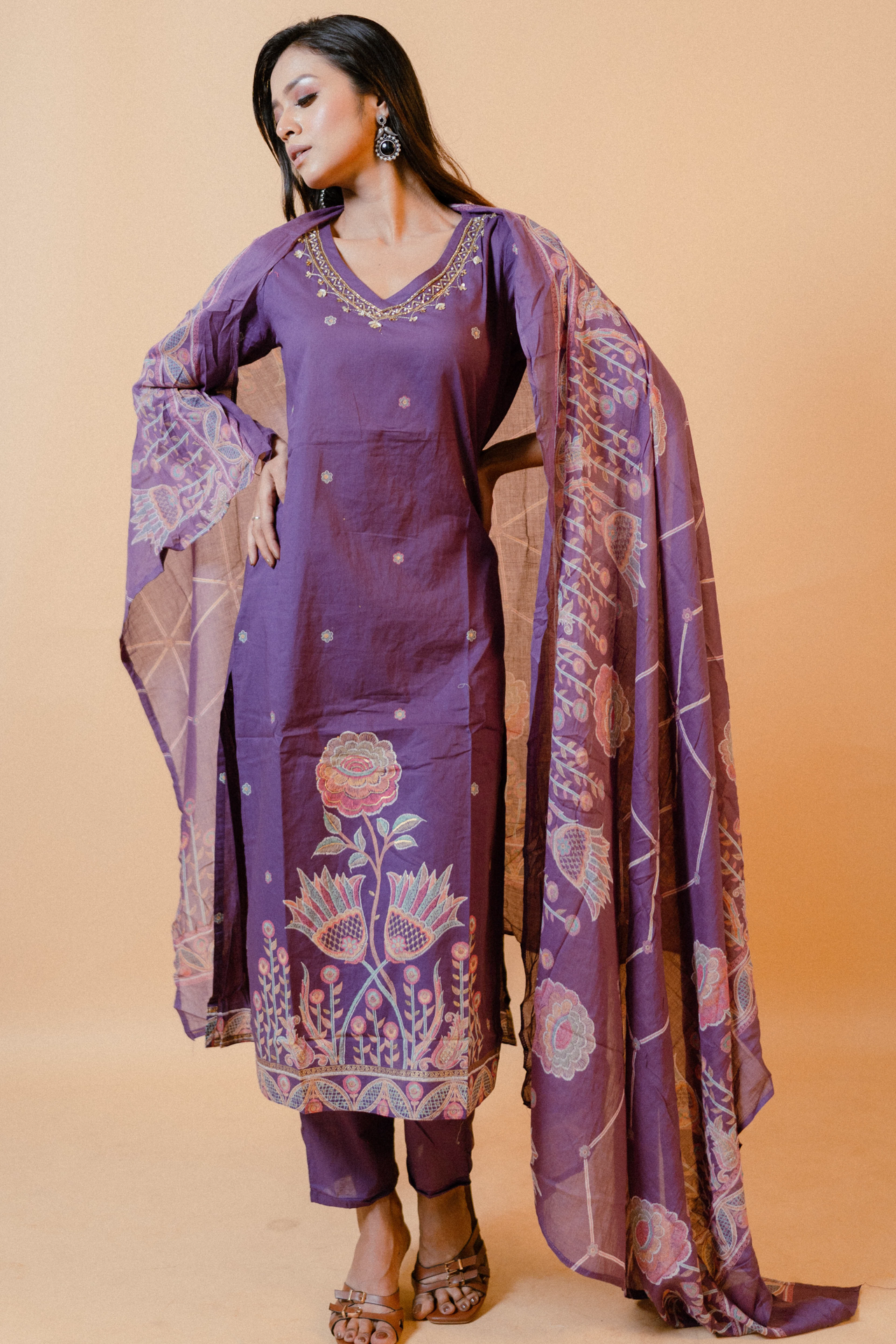Straight Kurta Set with Dupatta