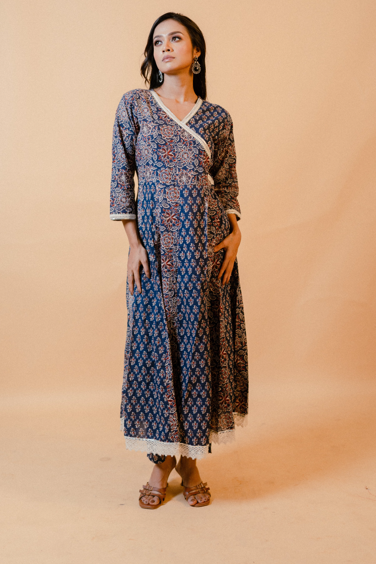 Navy Blue Anarkali Kurta Set