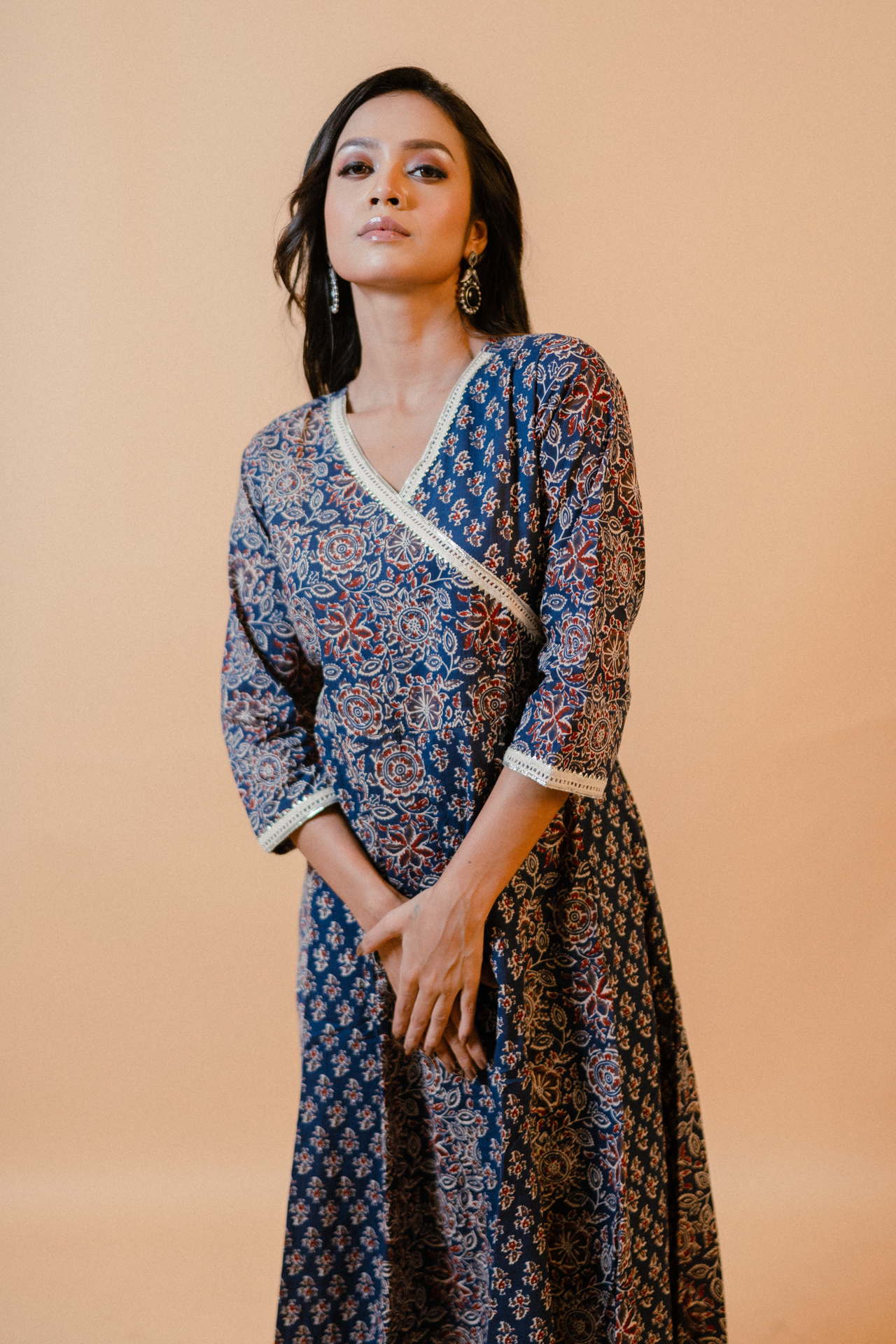 Navy Blue Anarkali Kurta Set