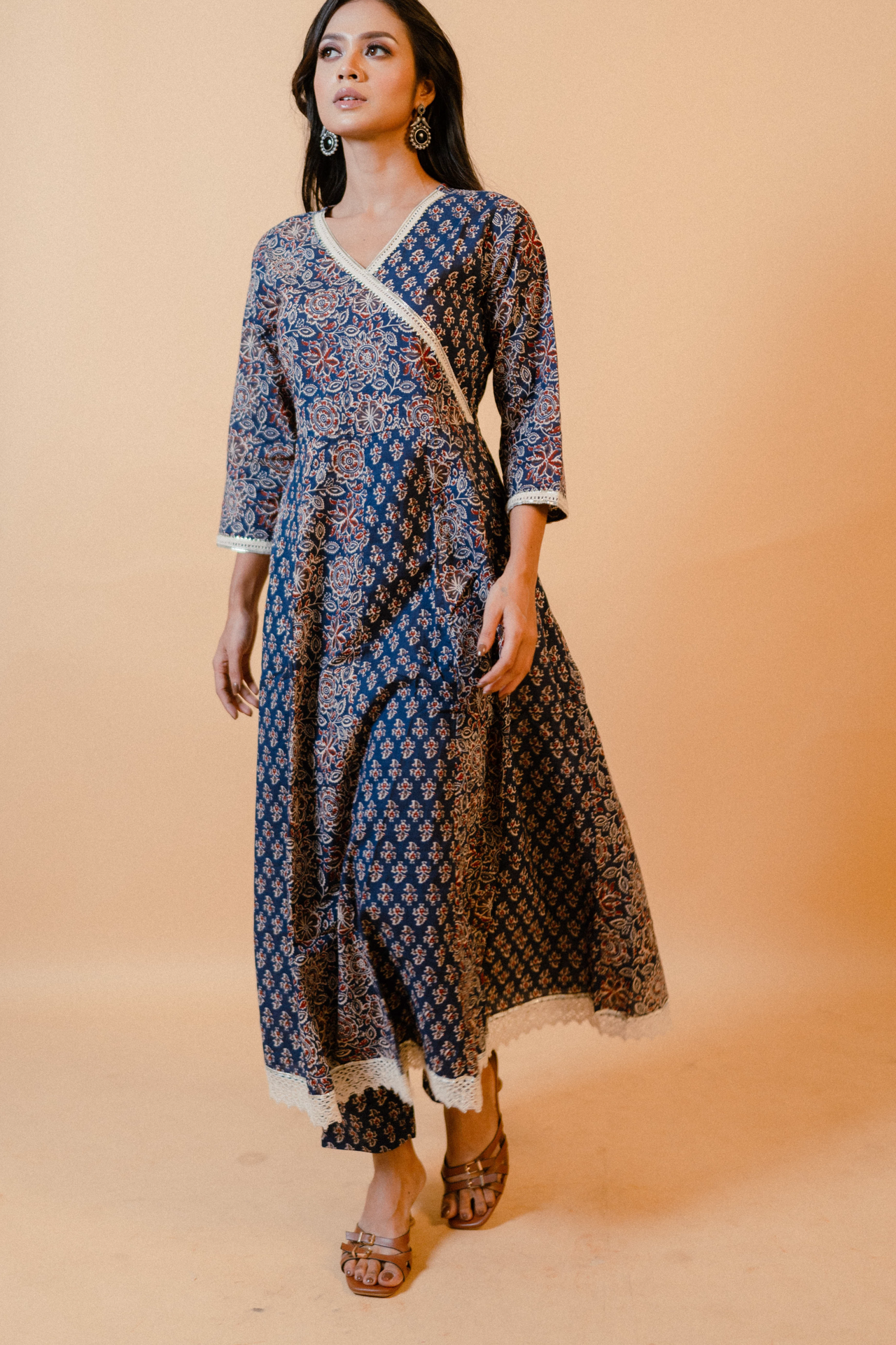 Navy Blue Anarkali Kurta Set