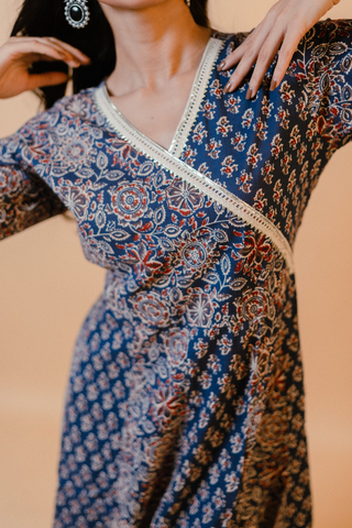 Navy Blue Anarkali Kurta Set