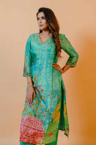 Silk Festive Wear Salwar Set