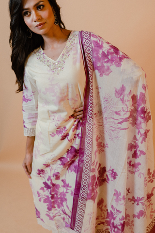 White Straight Kurta