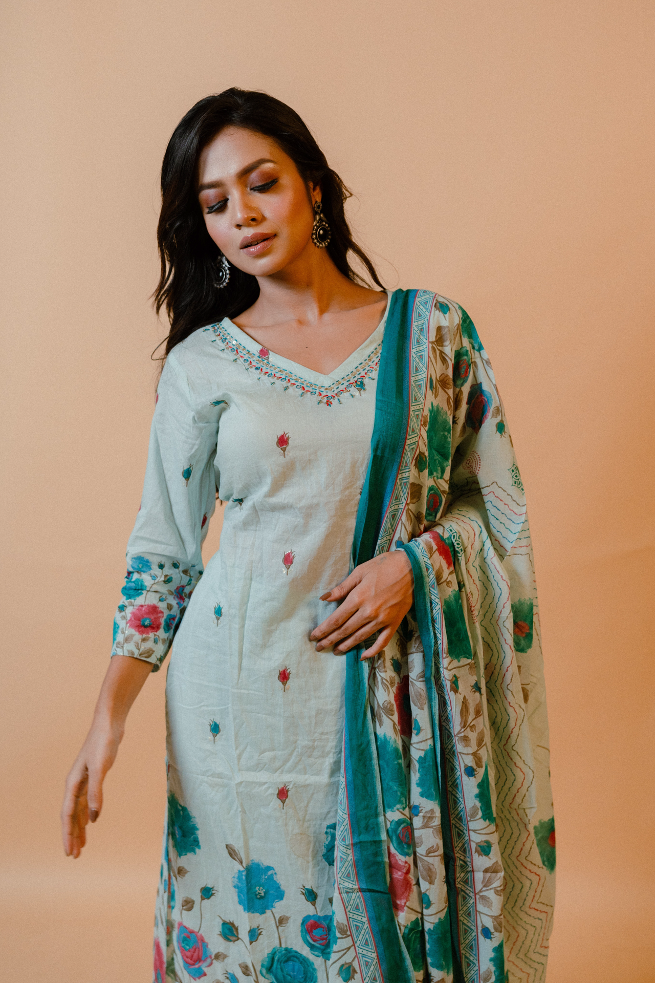 Straight Kurta Set with Dupatta