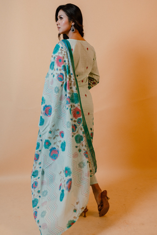 Straight Kurta Set with Dupatta