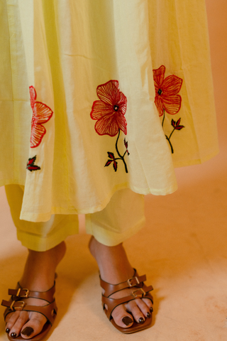 Anarkali set with Embroidery Work