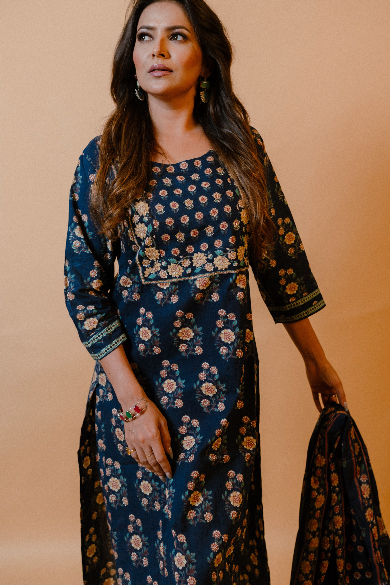 Printed Straight Kurta Set