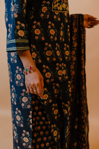 Printed Straight Kurta Set