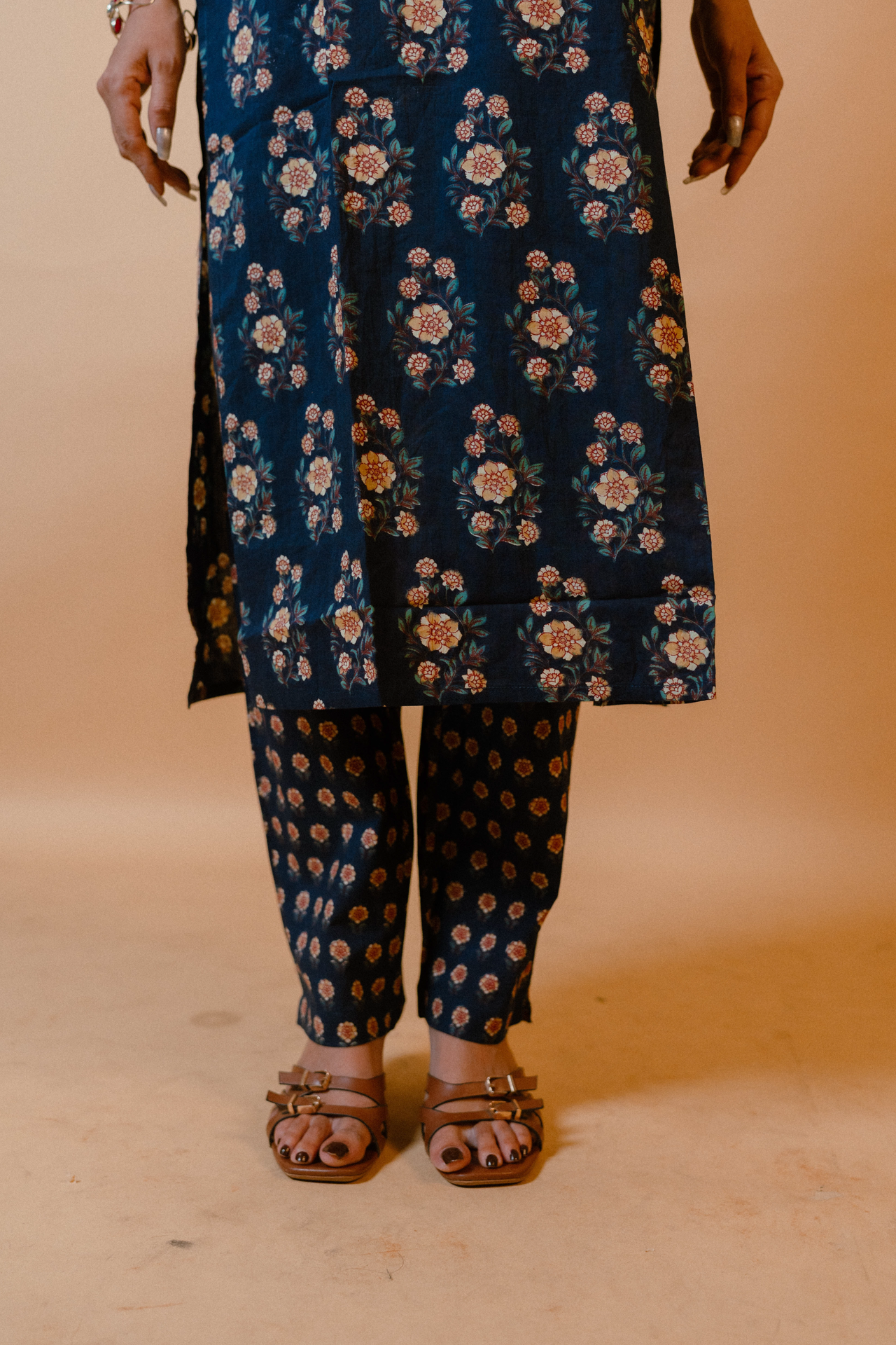Printed Straight Kurta Set