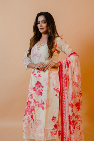 White Straight Kurta