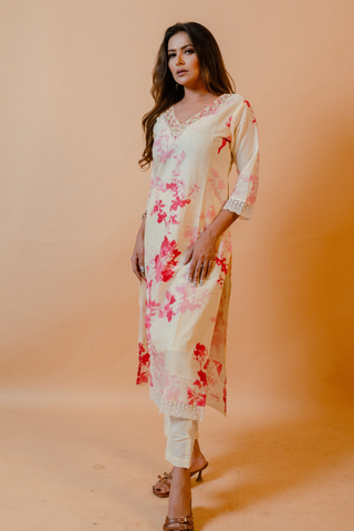 White Straight Kurta