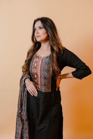 Straight Kurta Set With Dupatta