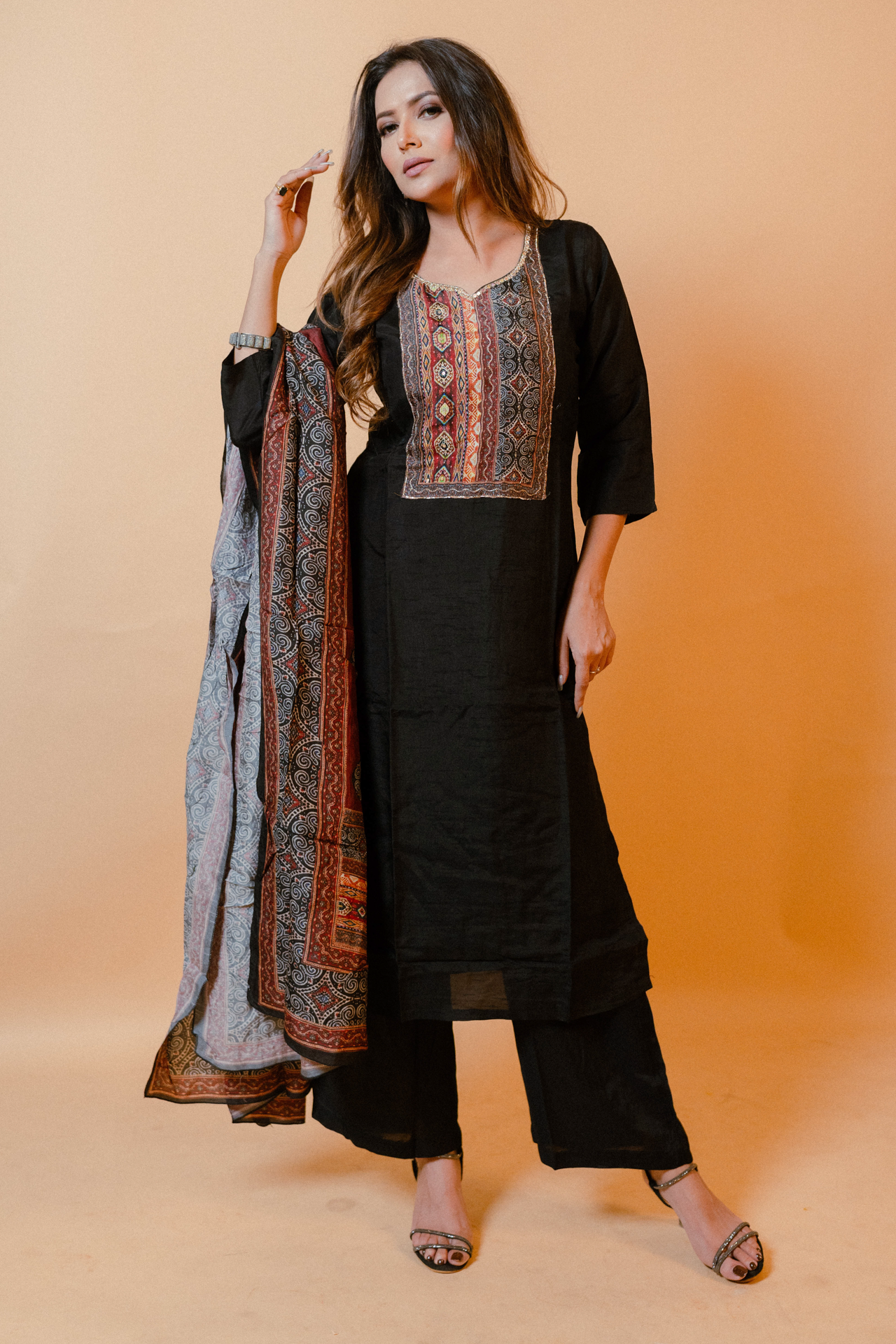 Straight Kurta Set With Dupatta