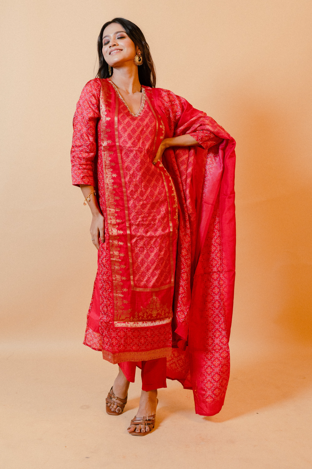 Pink Salwar Suit with Dupatta