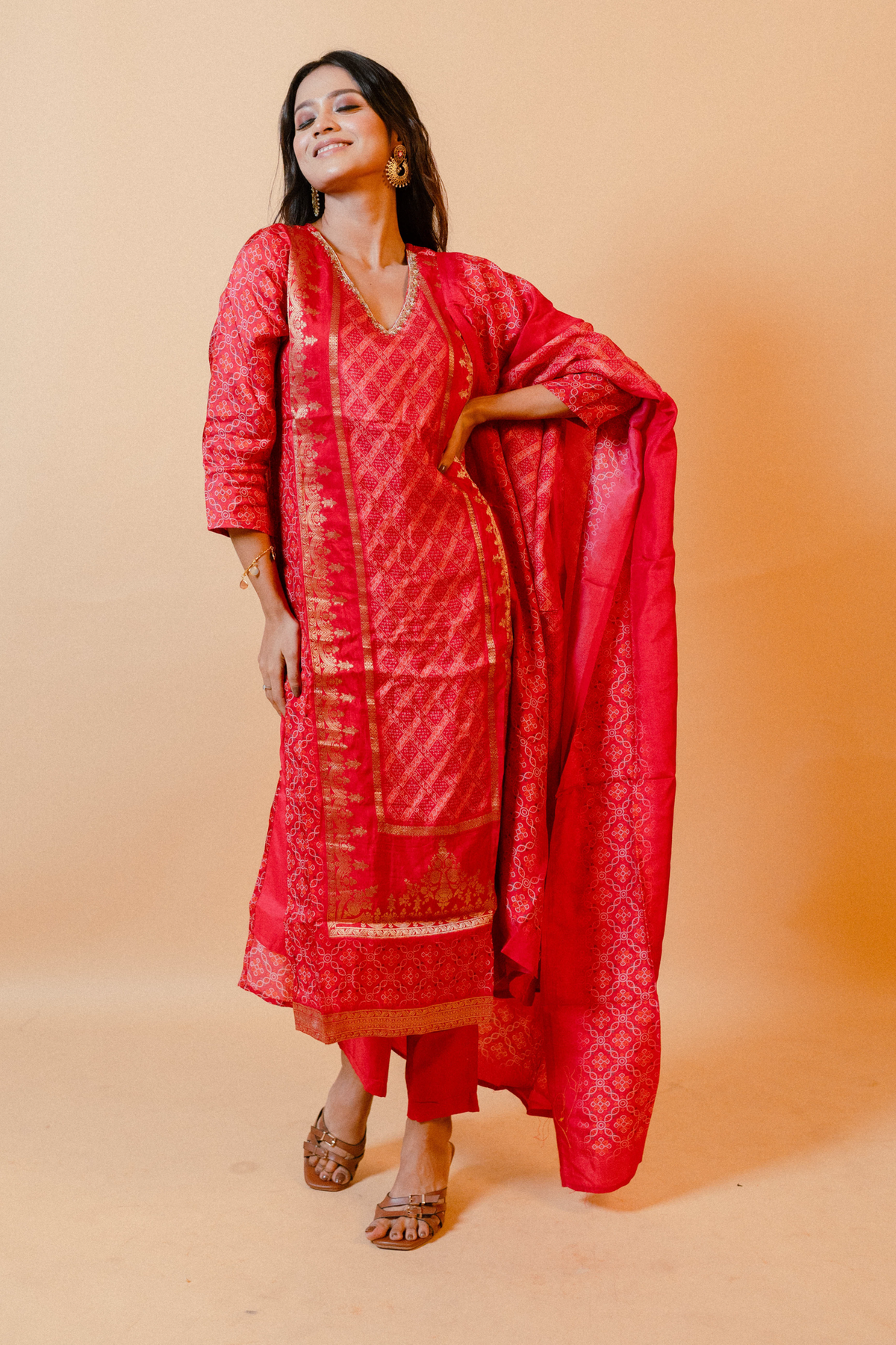 Pink Salwar Suit with Dupatta