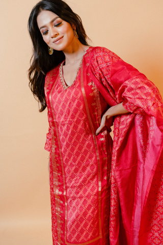 Pink Salwar Suit with Dupatta