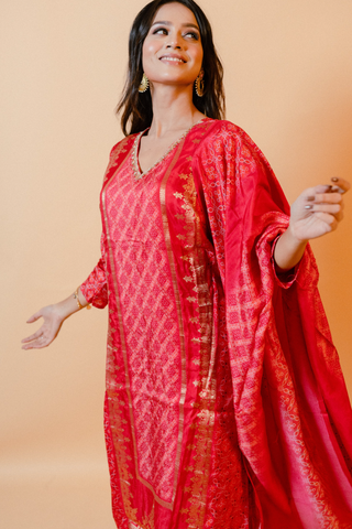 Pink Salwar Suit with Dupatta