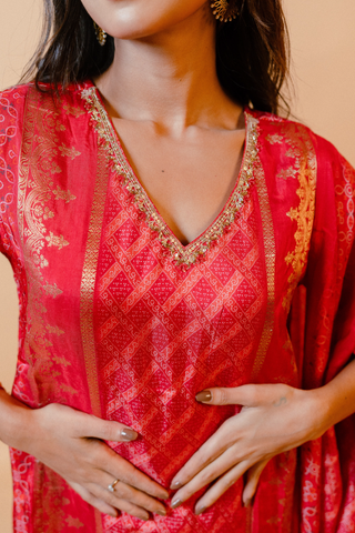 Pink Salwar Suit with Dupatta