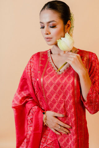 Pink Salwar Suit with Dupatta