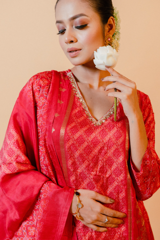 Pink Salwar Suit with Dupatta