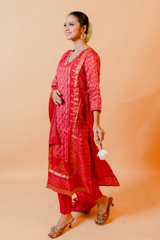 Pink Salwar Suit with Dupatta