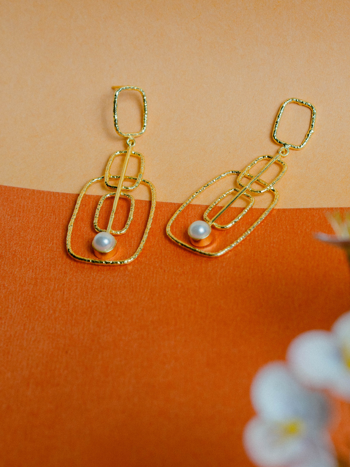 Geometric Drop Earring