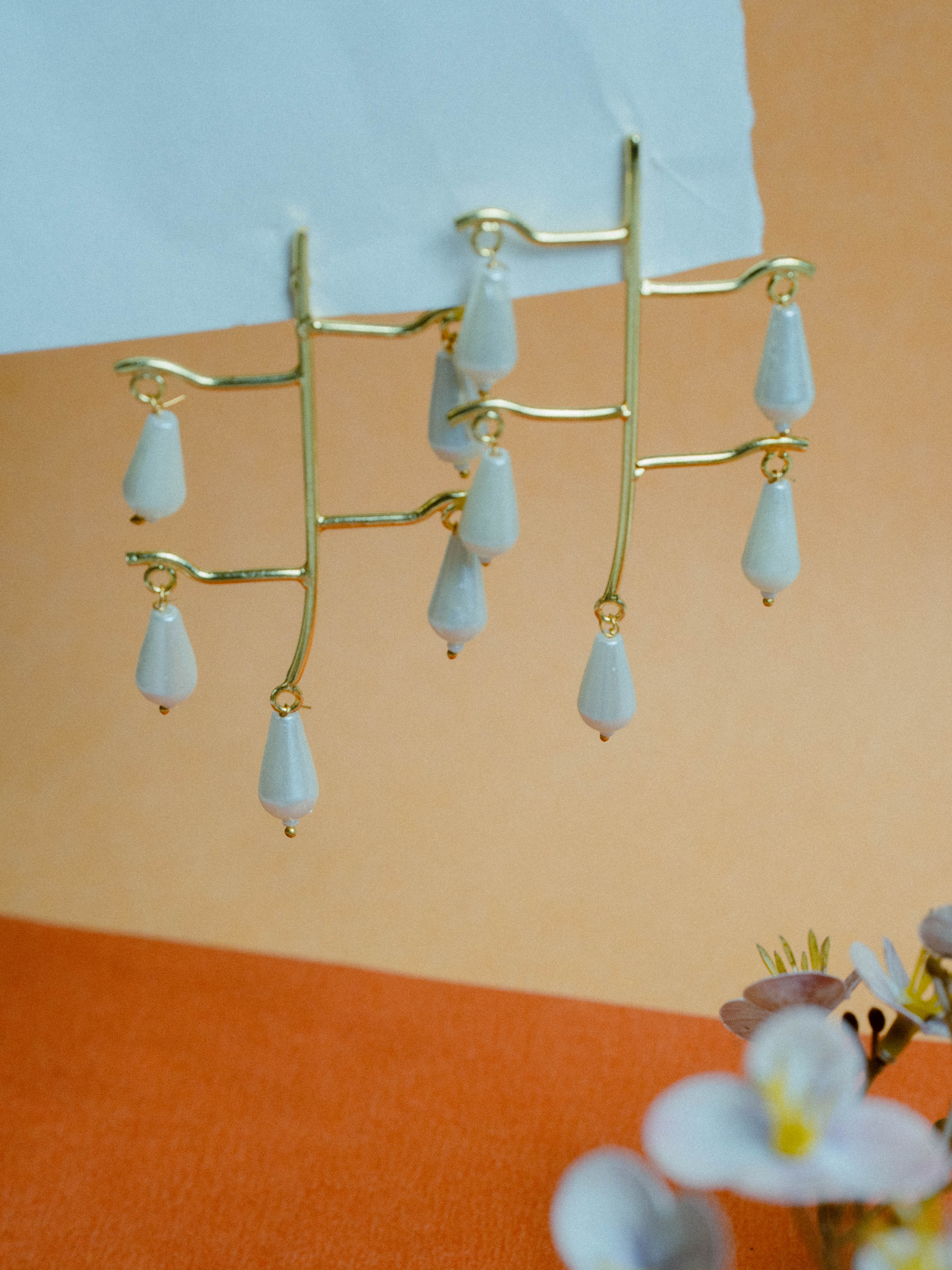 Golden Drop Earring