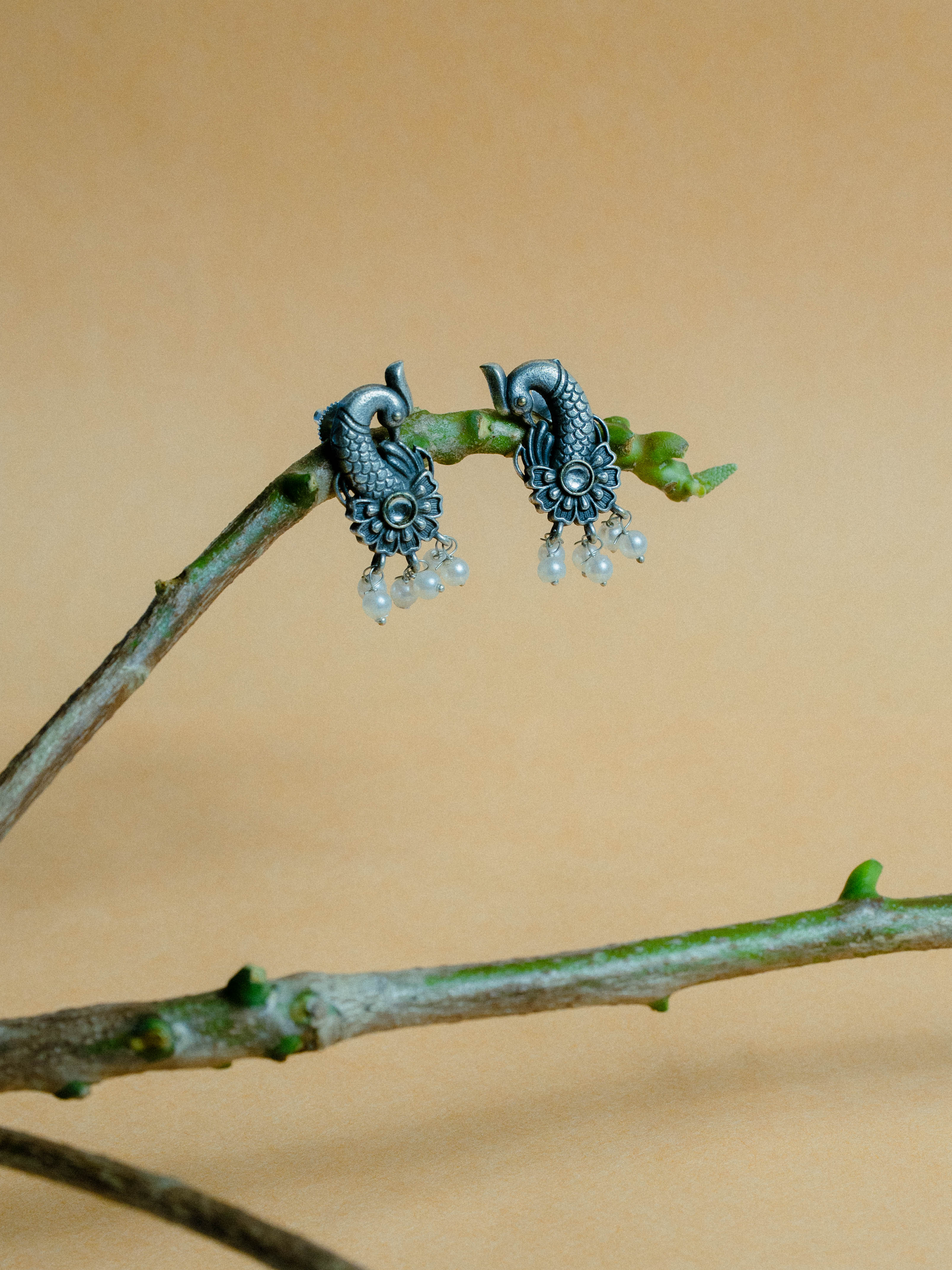 Oxidised Earring