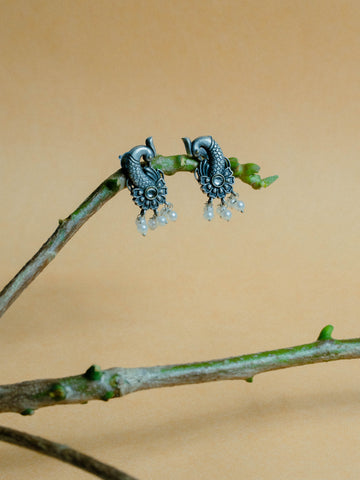 Oxidised Earring