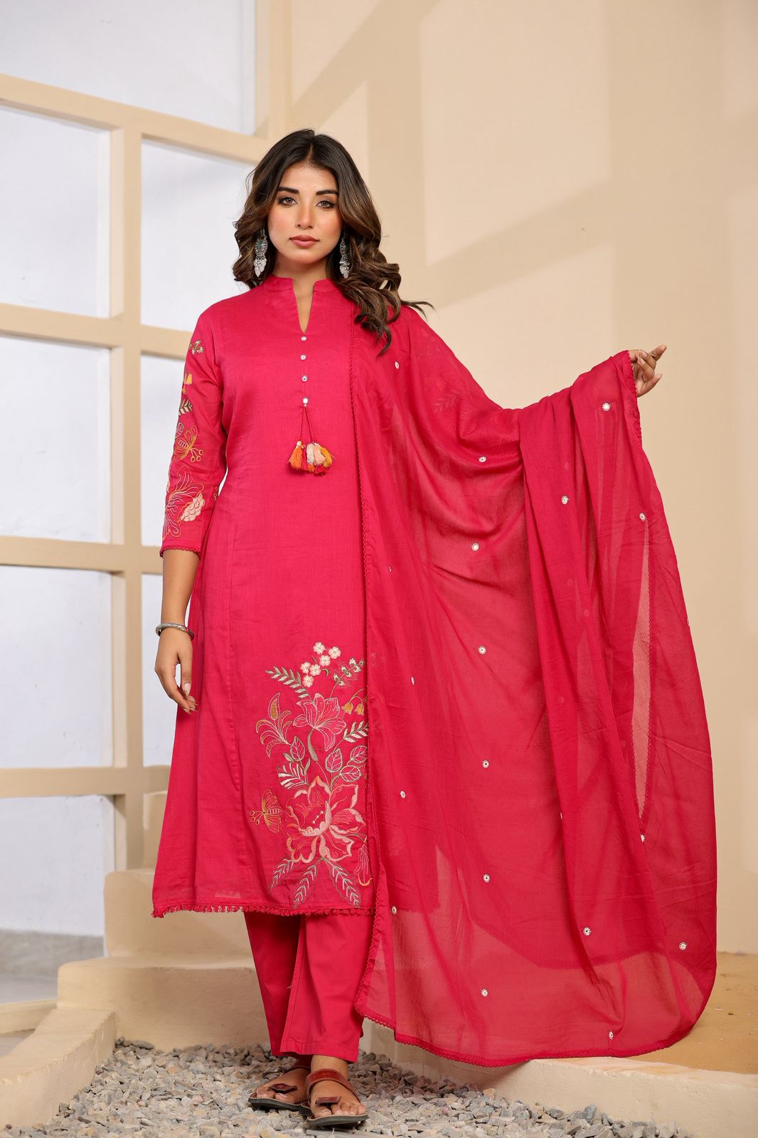 Mulmul Cotton Embroidery Set