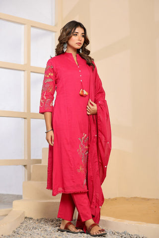 Mulmul Cotton Embroidery Set